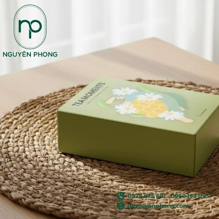 Mẫu hộp giấy đựng trà atiso giá rẻ 